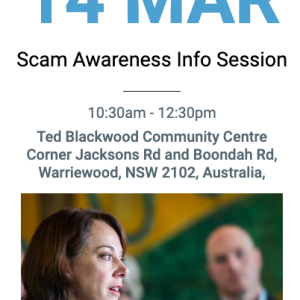Scam Awareness Info Session Dr Scamps